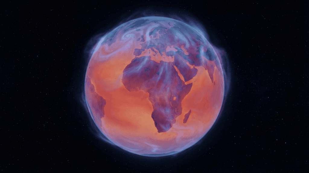 Earth gradually losing heat into space without solar energy